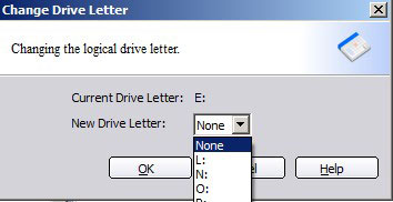Change drive letter