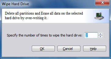 Wipe hard drive
