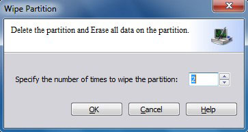 Wipe partition