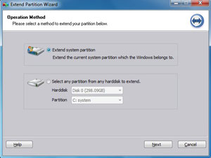 Extend Partition Magic Server