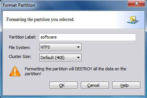 Format partition